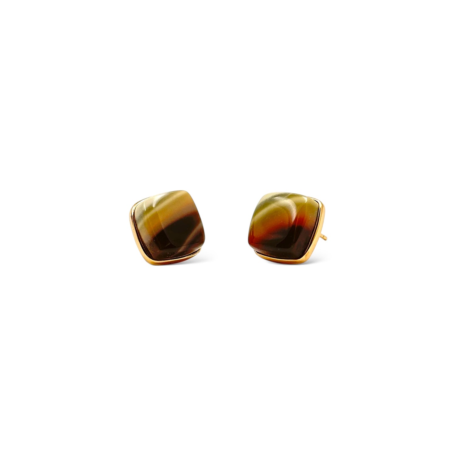 Royal Imperial Jasper 14K Solid Gold Earrings