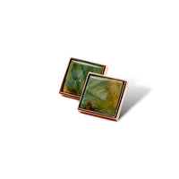 Gary Green Larsonite Jasper 18K Rose Gold Vermeil Earrings - LÁGRIMAS