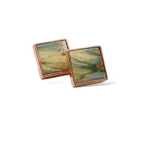 Gary Green Larsonite Jasper 18K Rose Gold Vermeil Earrings - LÁGRIMAS