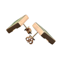 Gary Green Larsonite Jasper 18K Rose Gold Vermeil Earrings - LÁGRIMAS