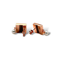 Owyhee Cripple Creek Jasper & Akoya Pearl 18K Rose Gold Vermeil Earrings - LÁGRIMAS