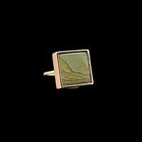 Owyhee Picture Jasper 18K Rose Gold Vermeil Ring (US size 6.5) - LÁGRIMAS